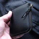 L字シルバーファスナー財布 “Cram”