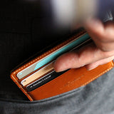Slim mini wallet "Wedge"