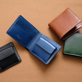 "Feel Coin" bifold wallet with coin purse