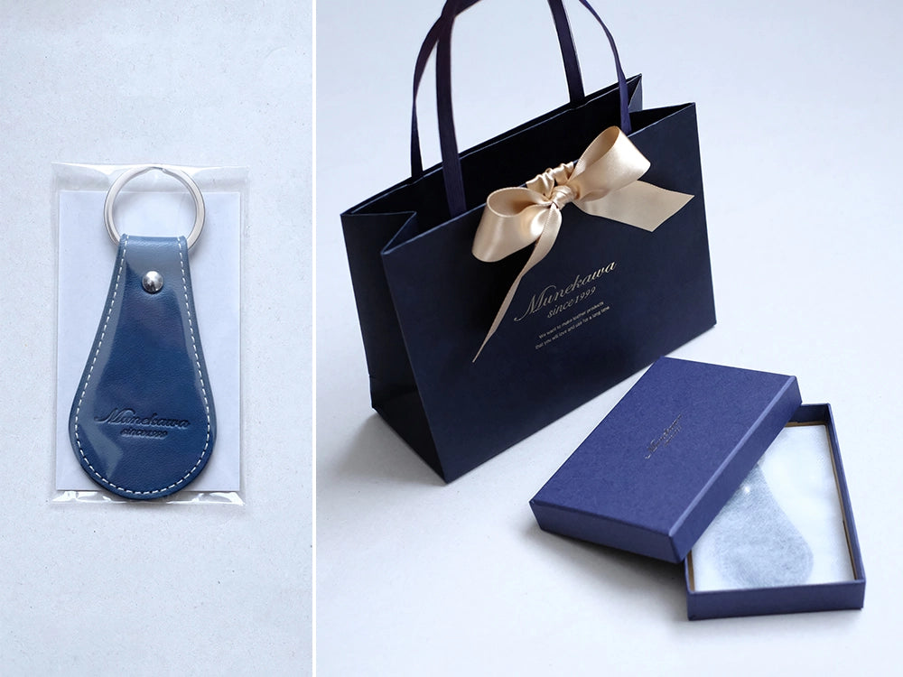 【左】通常パッケージ　【右】オプション：ラッピング+660円(税込)<br>
<a style="text-decoration: underline; font-weight: bold;" href="https://munekawa-jp.pro/products/gift-wrapping">※詳細はこちら</a>